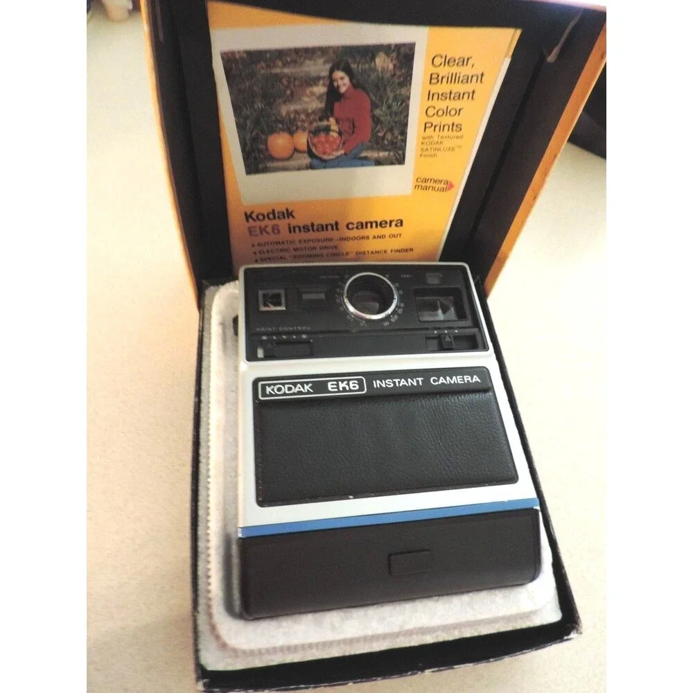 Kodak EK6 Instant Camera In Original Box With Instructions NOS